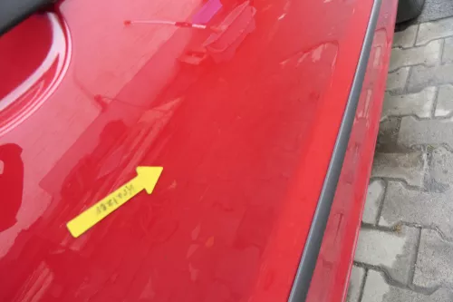 VW Fox 5Z Tür vorne rechts Beifahrertür rot LY3D (162326)