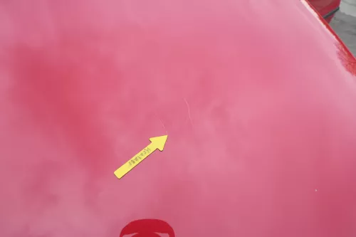 VW Fox 5Z Motorhaube Klappe vorn vorne rot LY3D Haube (162327)