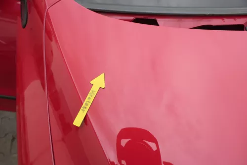 VW Fox 5Z Motorhaube Klappe vorn vorne rot LY3D Haube (162327)