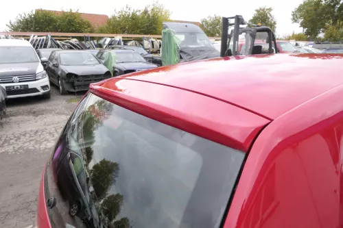 VW Fox 5Z Heckklappe Kofferraumklappe Klappe hinten + Scheibe rot LY3D (162331)