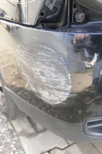 VW Lupo 6X Stoßstange vorne Frontstoßstange Stoßfänger schwarz L041 MÄNGEL! (162347)