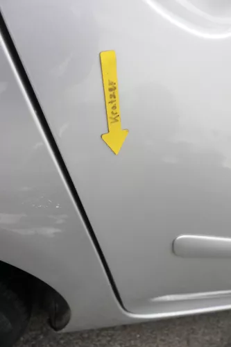 VW Golf 5 V 1K Tür nur Türblatt hinten rechts 4/5-Türer grau silber LA7W reflexs (162374)