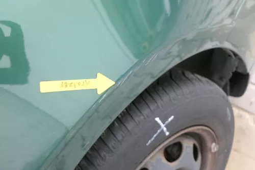 VW Lupo Kotflügel vorne rechts grün LA6N (162384)