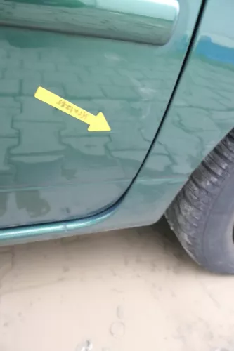 VW Lupo Seat Arosa Tür vorne rechts Beifahrertür grün LA6N (für elektr.Fenst (162385)