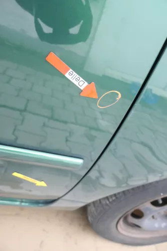 VW Lupo Seat Arosa Tür vorne rechts Beifahrertür grün LA6N (für elektr.Fenst (162385)