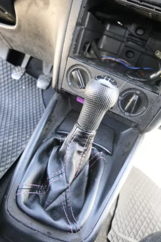 VW Golf 4 Bora Schaltknauf Schaltsack Schaltknüppel schwarz Benziner 5-Gang 1J d (162433)