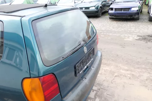 VW Polo 6N Heckklappe Klappe hinten Kofferraumklappe mit Scheibe grün LC6P (162582)