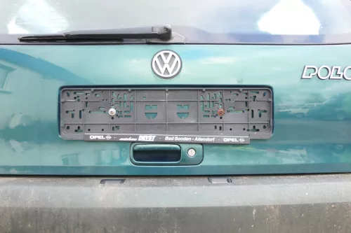 VW Polo 6N Heckklappe Klappe hinten Kofferraumklappe mit Scheibe grün LC6P (162582)