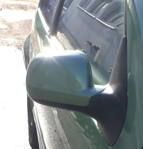 VW Golf 4 Bora manueller Spiegel vorne rechts Außenspiegel grün LA6P (162597)