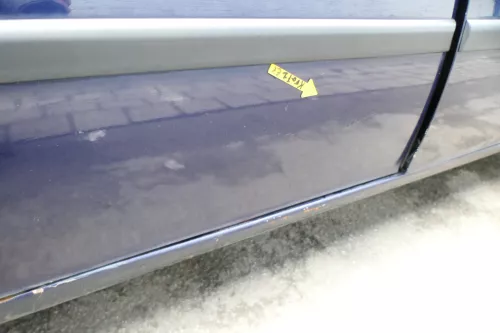 Seat Leon Toledo 1M Tür hinten rechts Beifahrerseite blau LB5N -ohne Anbauteile (163163)