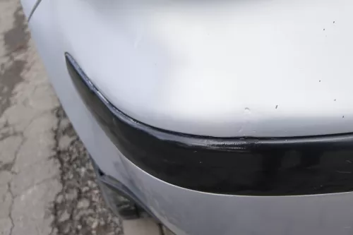 VW Golf 4 Limousine Stoßstange hinten Heckstoßstange Stoßfänger silber LB7Z grau (163227)