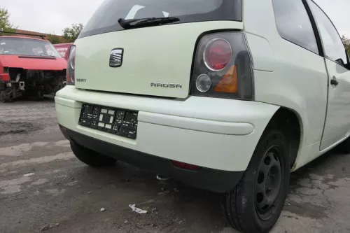 Seat Arosa 6H Stoßstange hinten gelb grün Facelift Heckstoßstange (evtl. LS6G ) (163284)