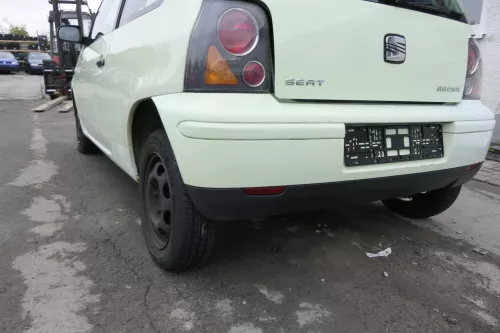 Seat Arosa 6H Stoßstange hinten gelb grün Facelift Heckstoßstange (evtl. LS6G ) (163284)