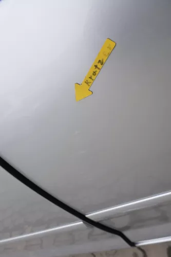 VW Golf Plus 5M Türblatt Tür Blech hinten links grau silber LA7W (163503)