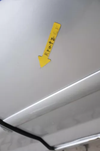 VW Golf Plus 5M Türblatt Tür Blech hinten links grau silber LA7W (163503)