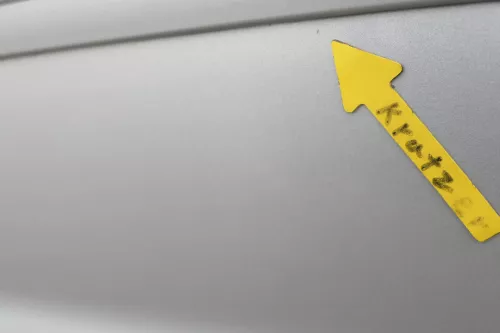 VW Golf Plus 5M 6 521 Türblatt Tür Blech hinten links grau silber LA7W (163536)