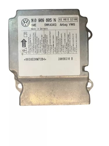 Golf 5 Plus 5M Steuergerät Airbagsteuergerät 1K0909605T 01D 1K0909605N 03 H015