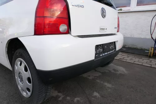 VW Lupo Stoßstange hinten Heckstoßstange Stoßfänger weiß LB9A (163780)