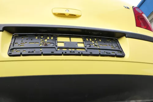 VW Polo 9N 9N3 Stoßstange Heckstoßstange hinten gelb LD1B (163799)