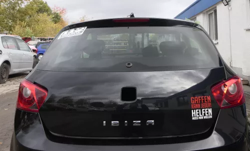 Seat Ibiza 6J Heckklappe Klappe hinten 4/5-Türer schwarz LC9Z mit Scheibe