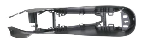 Ibiza 6J Mitteltunnel Verkleidung Mittelkonsole Abdeckung karbon schwarz (163853)