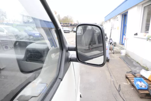 VW T4 mechanisch Spiegel Außenspiegel rechts Glas schwarz 701857508 origi matt (164084)