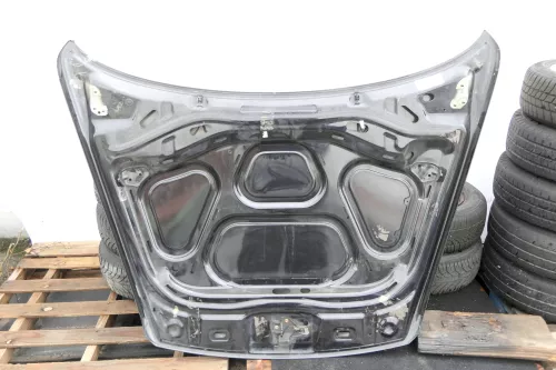 VW Touareg 7L Motorhaube Klappe Frontklappe vorn vorne schwarz LC9Z - MÄNGEL (164142)