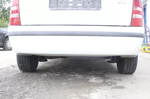 Skoda Fabia 6Y Kombi Combi Stoßstange hinten Heckstoßstange weiß LF9E