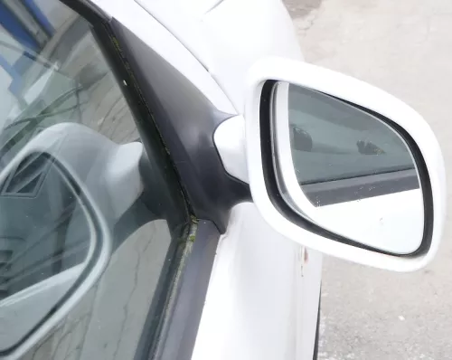 Skoda Fabia 6Y elektrisch Spiegel Außenspiegel rechts mit Glas weiß LF9E (164164)