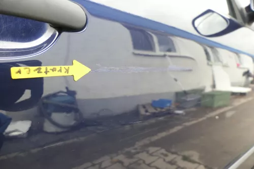 Skod Fabia 6Y Kombi Limousine Tür vorne rechts Beifahrertür blau LF5U ohne Anbau (164189)