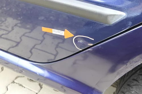 Skoda Fabia 6Y Limousine Schrägheck Tür hinten links blau LF5U (164191)