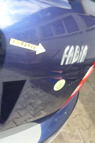 Skoda Fabia 6Y6 Schrägheck Heckklappe Kofferraumklappe hinten blau LF5U (164192)