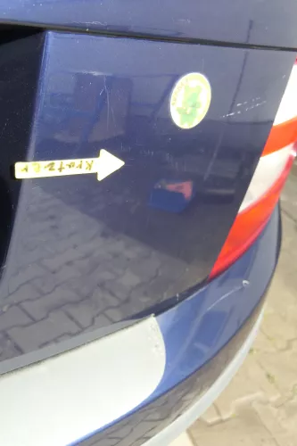 Skoda Fabia 6Y6 Schrägheck Heckklappe Kofferraumklappe hinten blau LF5U (164192)