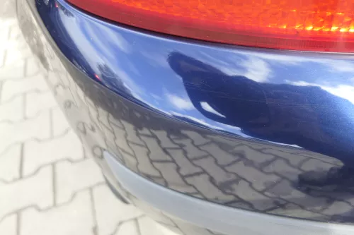 Skoda Fabia 6Y Schrägheck Stoßstange hinten Heckstoßstange blau LF5U (164193)