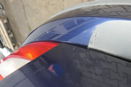 Skoda Fabia 6Y Schrägheck Stoßstange hinten Heckstoßstange blau LF5U (164193)