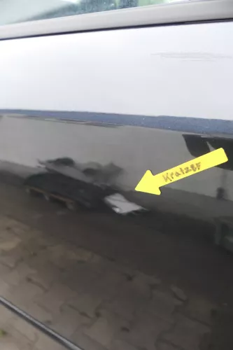 Audi A4 B6 8E nur Türblatt Tür hinten rechts schwarz LZ9W Kombi+Limo (164234)