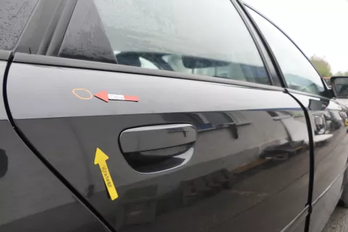 Audi A4 B6 8E nur Türblatt Tür hinten rechts schwarz LZ9W Kombi+Limo (164234)