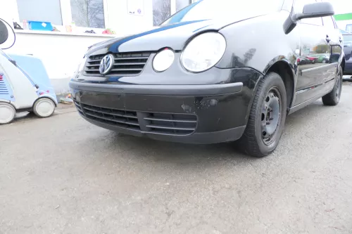 VW Polo 9N Stoßstange Frontstoßstange vorne schwarz L041 black (164267)