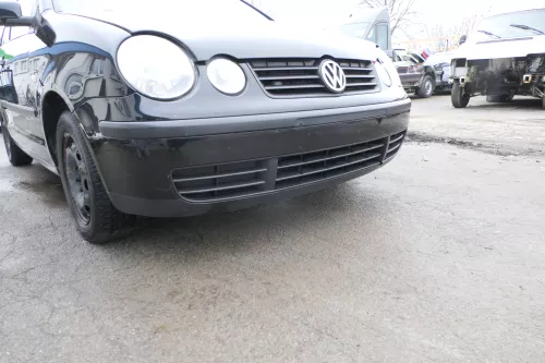 VW Polo 9N Stoßstange Frontstoßstange vorne schwarz L041 black (164267)