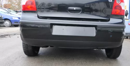 VW Polo 9N 9N3 Stoßstange hinten Heckstoßstange Stoßfänger schwarz L041