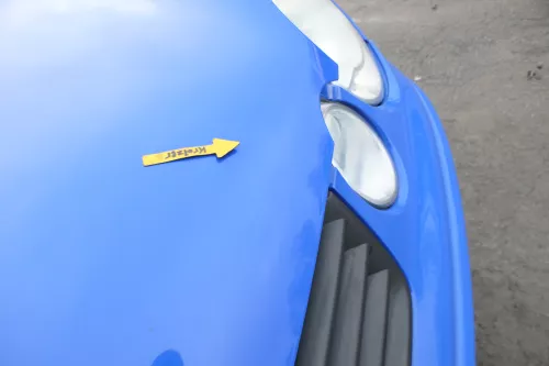 VW Polo 9N Motorhaube Klappe Haube vorne blau LA5F uni bis ca. Bj. 2004 (164289)