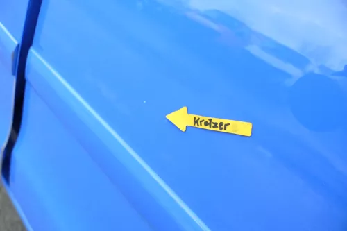 VW Polo 9N 9N3 Tür hinten links 4/5-Türer blau LA5F - ohne Anbauteile (164293)