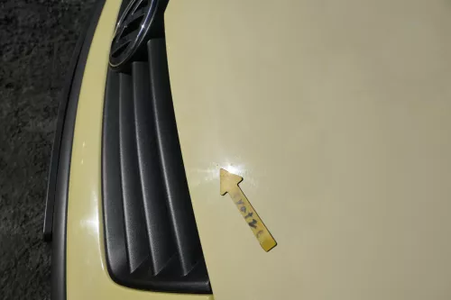 VW Polo 9N Motorhaube Klappe Haube vorne gelb LD1B uni bis ca. Bj. 2004 (164340)