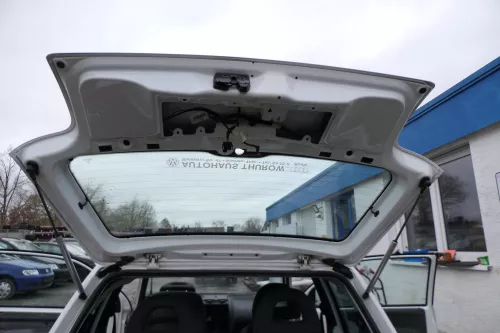 VW Lupo 6X Heckklappe Klappe Kofferraumklappe Scheibe weiß LB9A ohneAnbautei (164403)