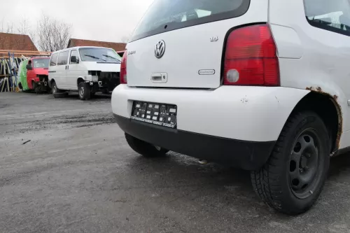 VW Lupo Stoßstange hinten Heckstoßstange Stoßfänger weiß LB9A (164404)