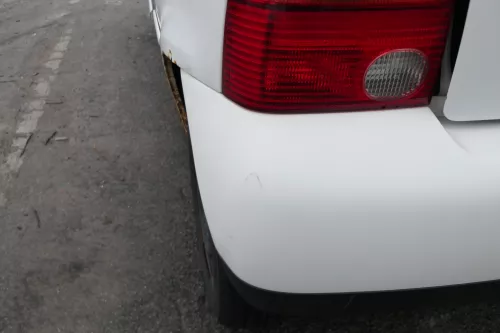 VW Lupo Stoßstange hinten Heckstoßstange Stoßfänger weiß LB9A (164404)