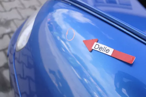 VW Touran 1T Kotflügel vorne links blau LA5X ca.2003-2006 (164454)