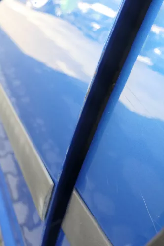 VW Touran 1T 1T3 Tür vorne links Fahrertür blau LA5X OHNE Anbauteile Cross (164455)