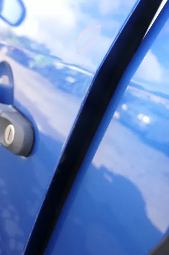 VW Touran 1T 1T3 Tür vorne links Fahrertür blau LA5X OHNE Anbauteile Cross (164455)