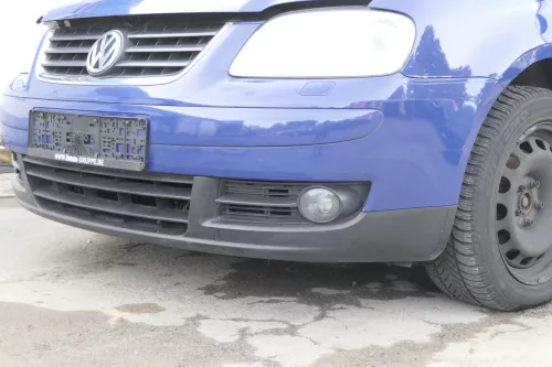 VW Touran 1T Stoßstange vorne Frontstoßstange Stoßfänger blau LL5M (164482)